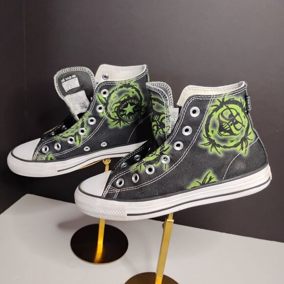 Converse Chuck Taylor All Star Pro 2000s Black & Green High Top Mens Size 5 - Picture 6 of 16